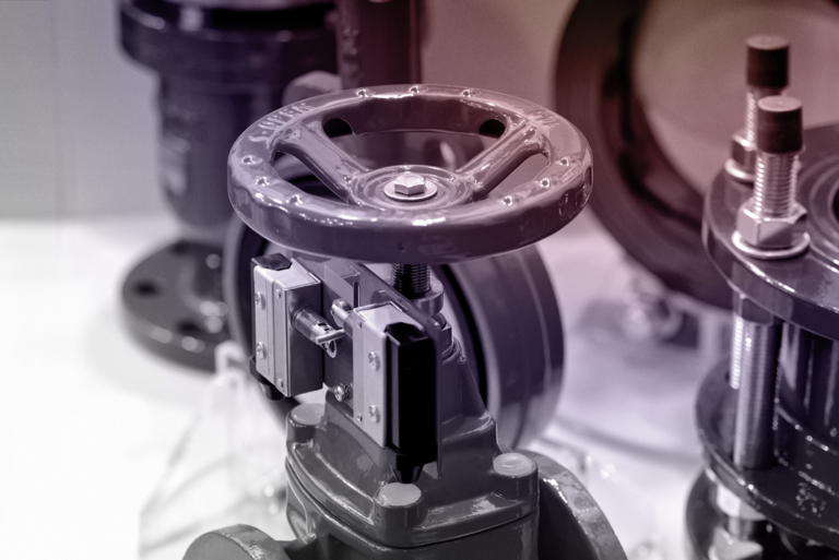 Industrial valve and actuator