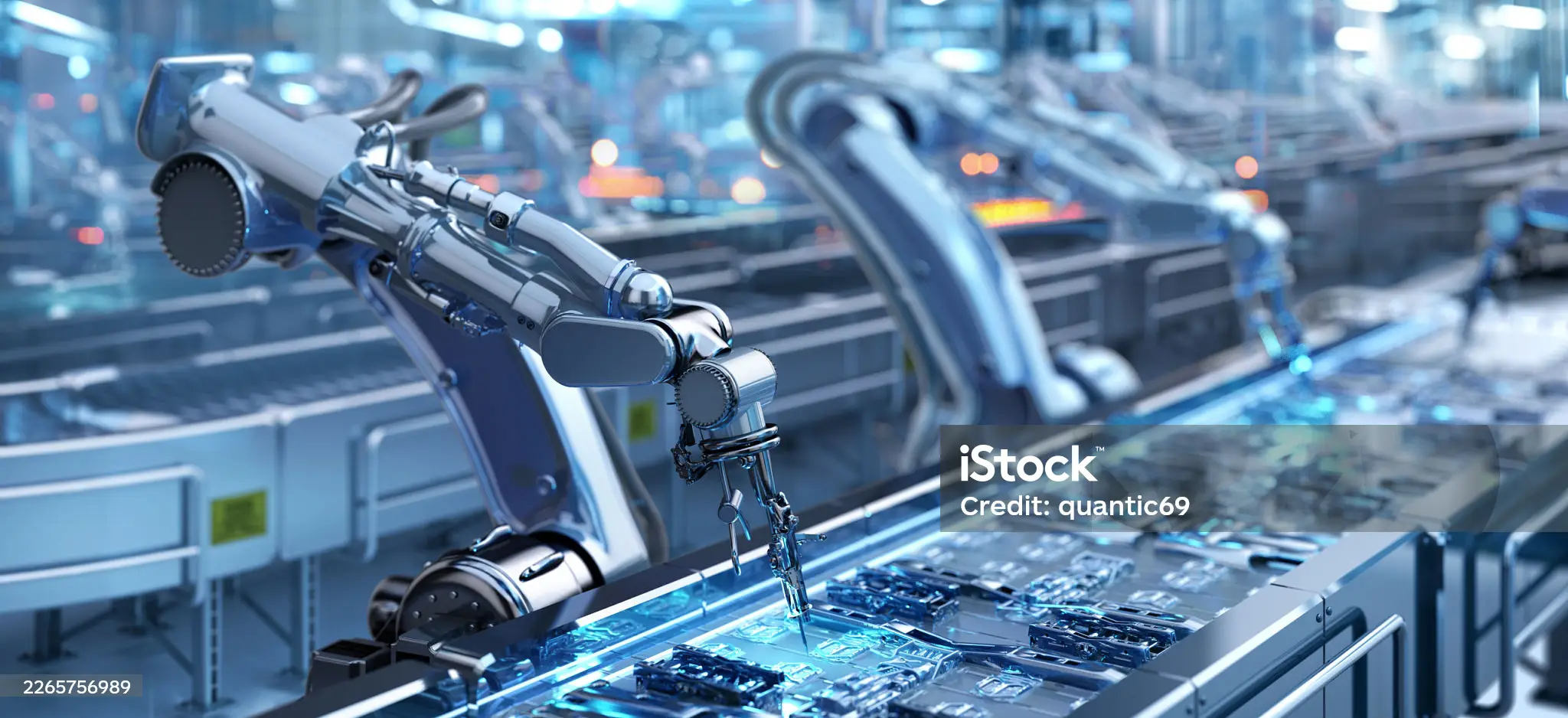 Industrial robotic arm automation