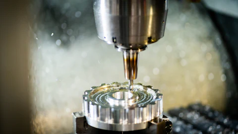 CNC milling of a precision part
